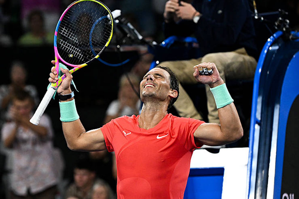 rafael nadal jugando tenis novibet