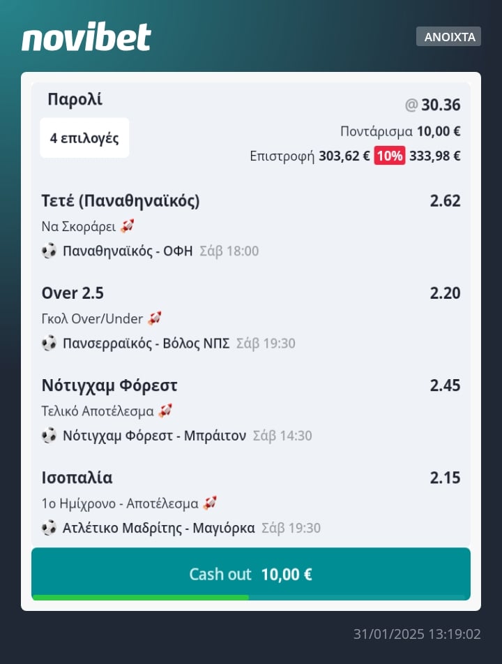 acca boost novibet betslip 0102
