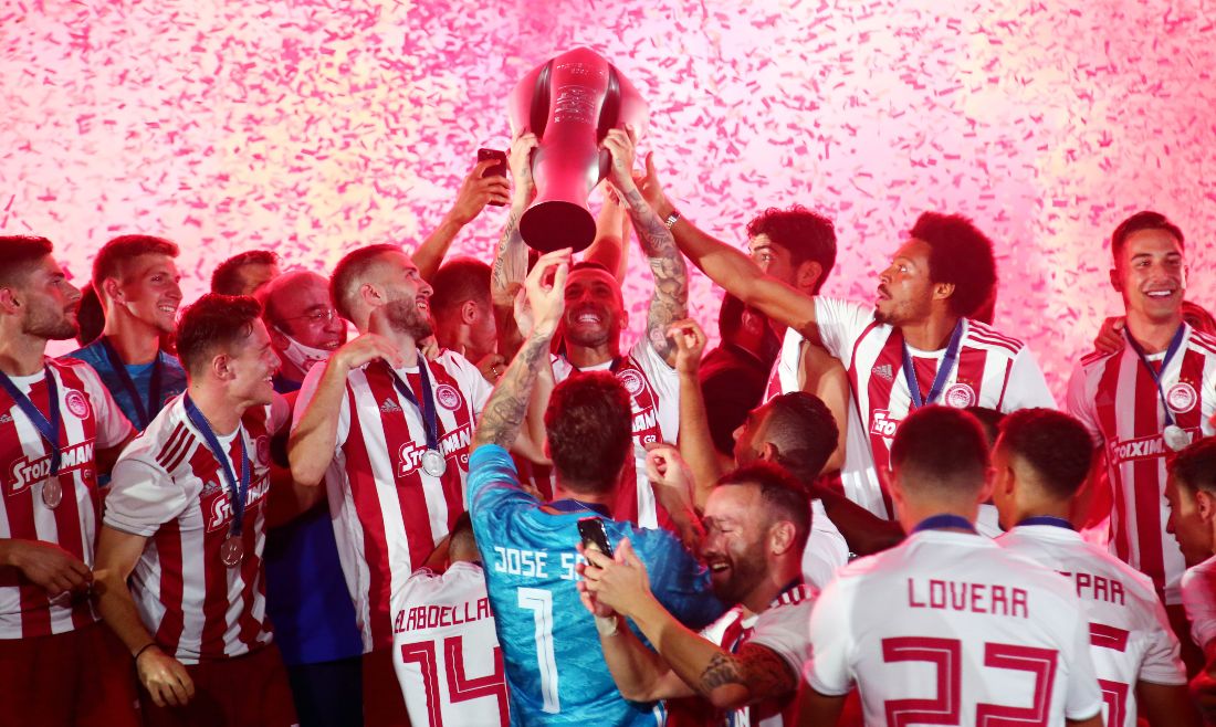 olympiacos super league champions 2020